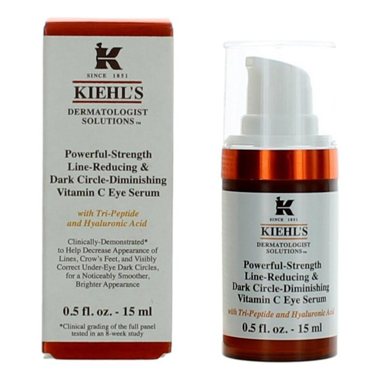 Kiehl's Line Reducing & Dark Circle Diminishing Vitamin C, .5oz Eye Serum - Fragrances Varietys