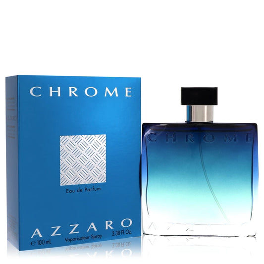 Chrome Cologne By AZZARO FOR MEN 3.4 oz Eau De Parfum Spray - Fragrances Varietys